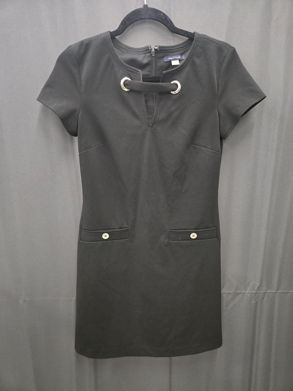 Tommy Hilfiger Littls Black Dress With Short Sleeve
